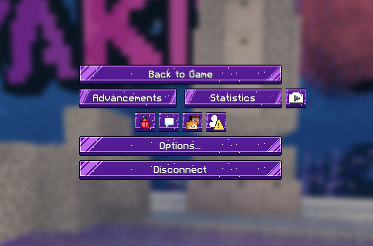 The new purple Esc menu