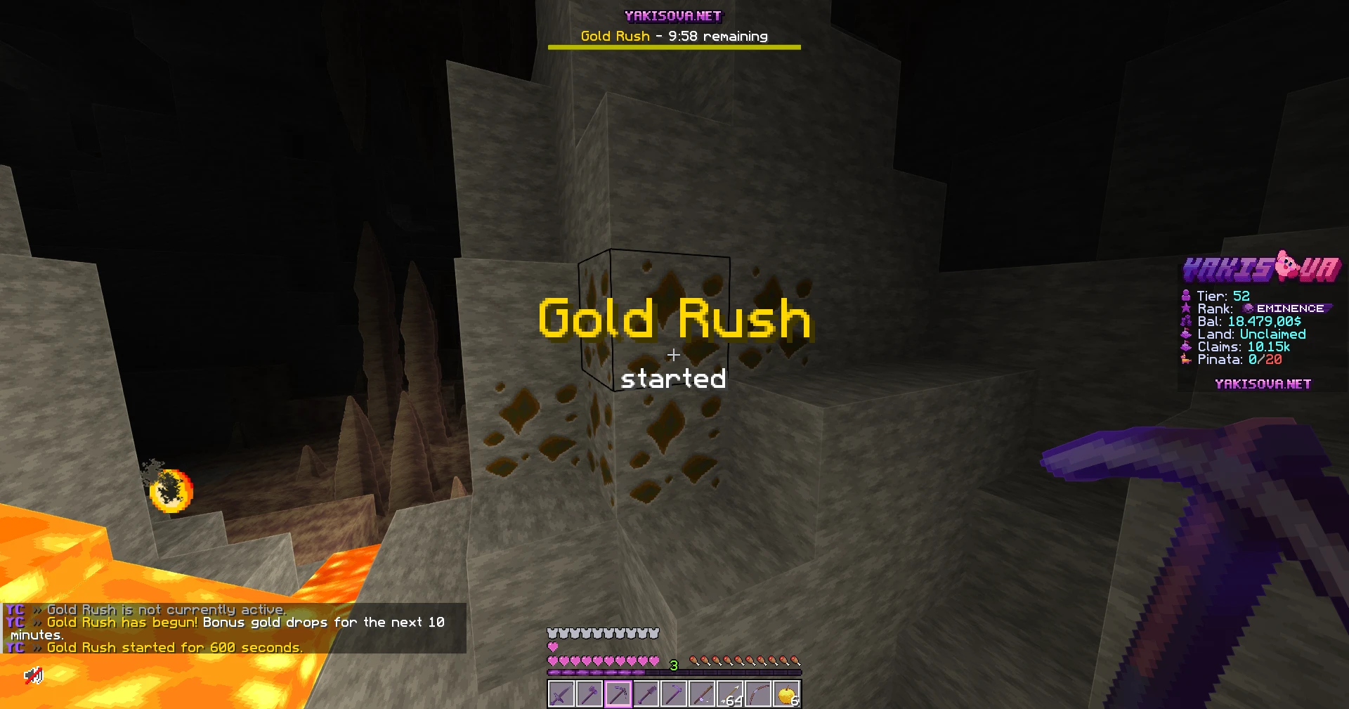 Gold Rush starting while mining