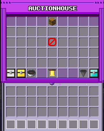Auction house menu