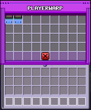 Player warp menu